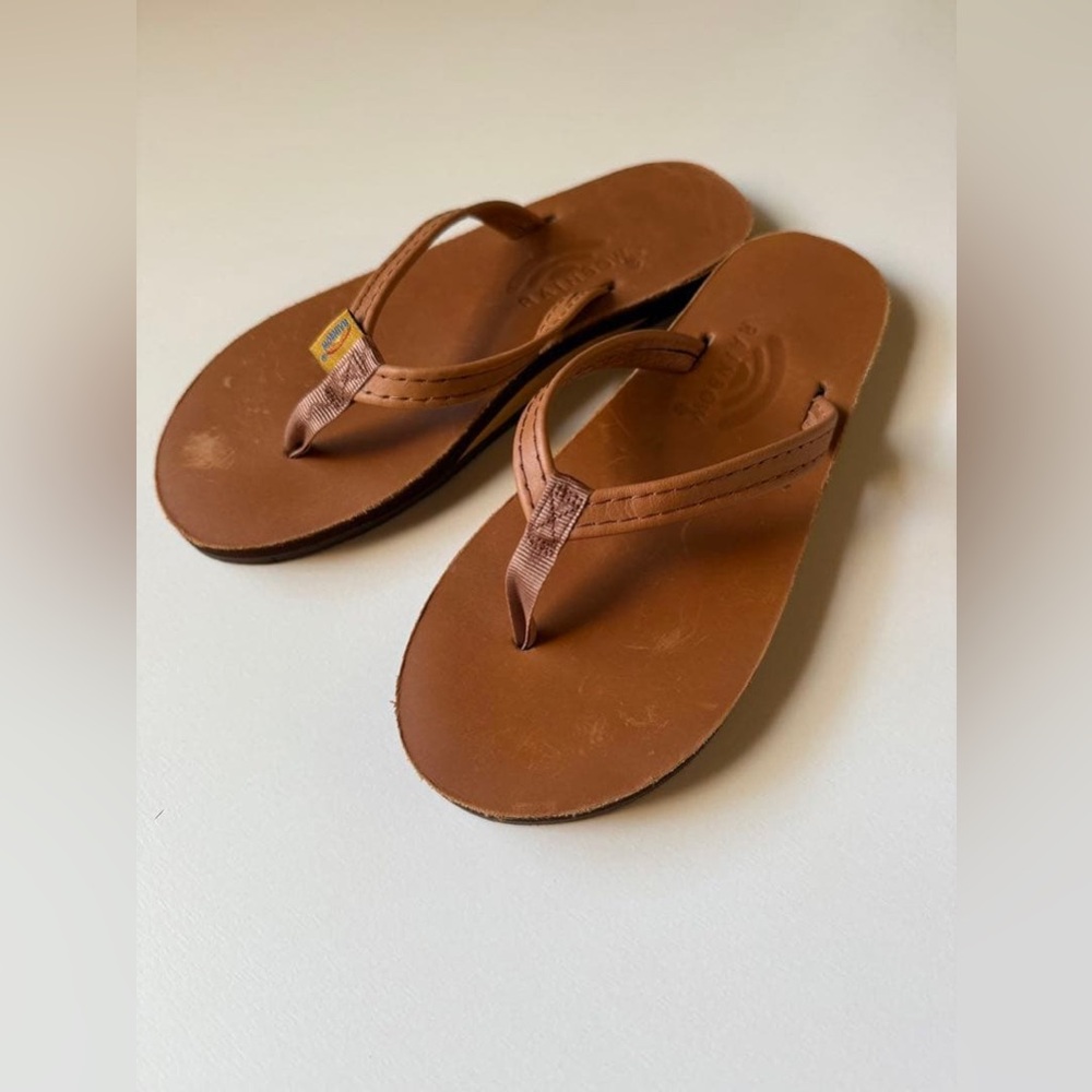 Rainbow Brown Sandals